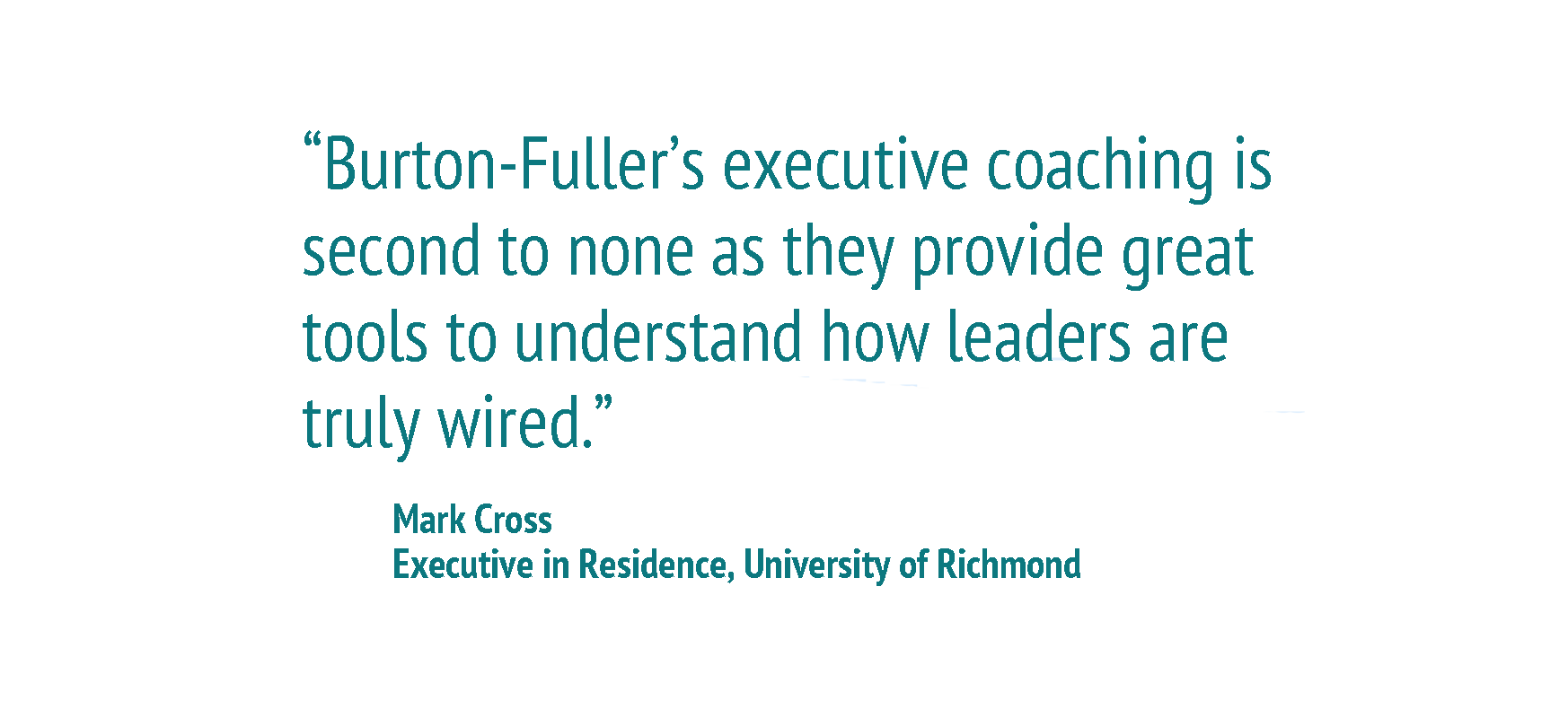 Burton Fuller Management Team Development Executive Coaching